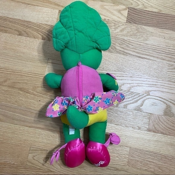 Baby Bop Dressing Doll Barney Button Zip Tie Kids Plush Stuffed Toy Dinosaur - Picture 3 of 6
